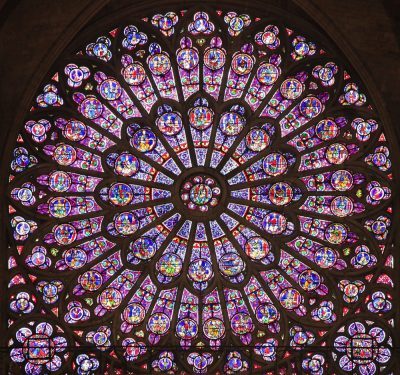 The north rose window Notre Dame