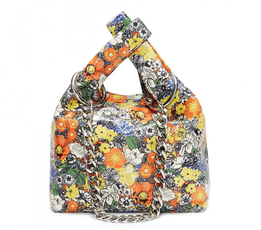 Karlie Chain Floral Shopper Bag