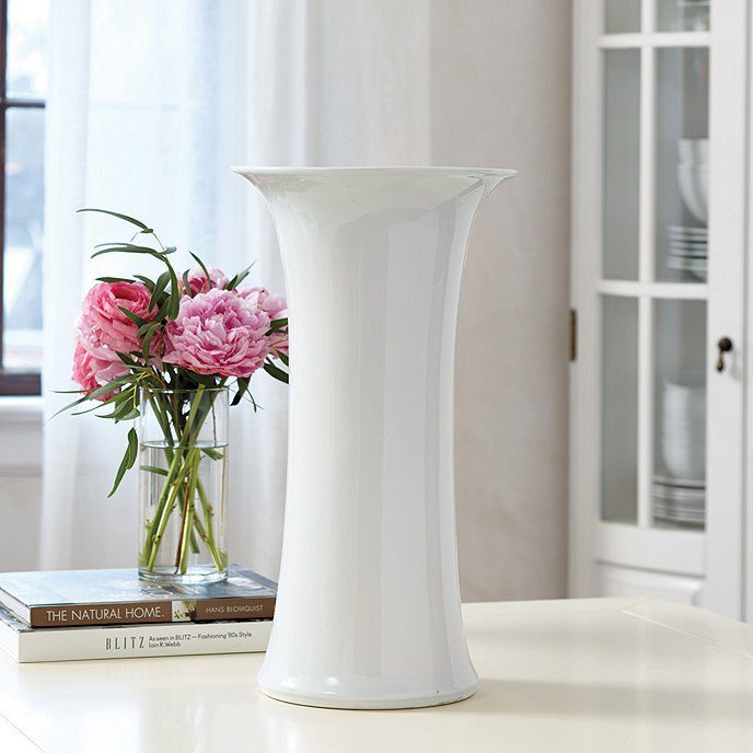 Bunny Williams tall flared porcelain vase