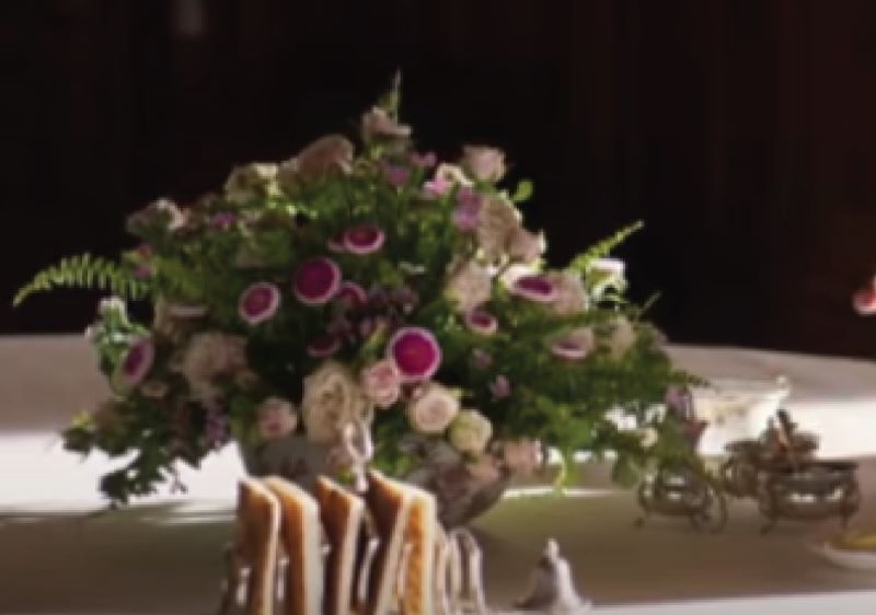 Downton Abbey floral table arrangement
