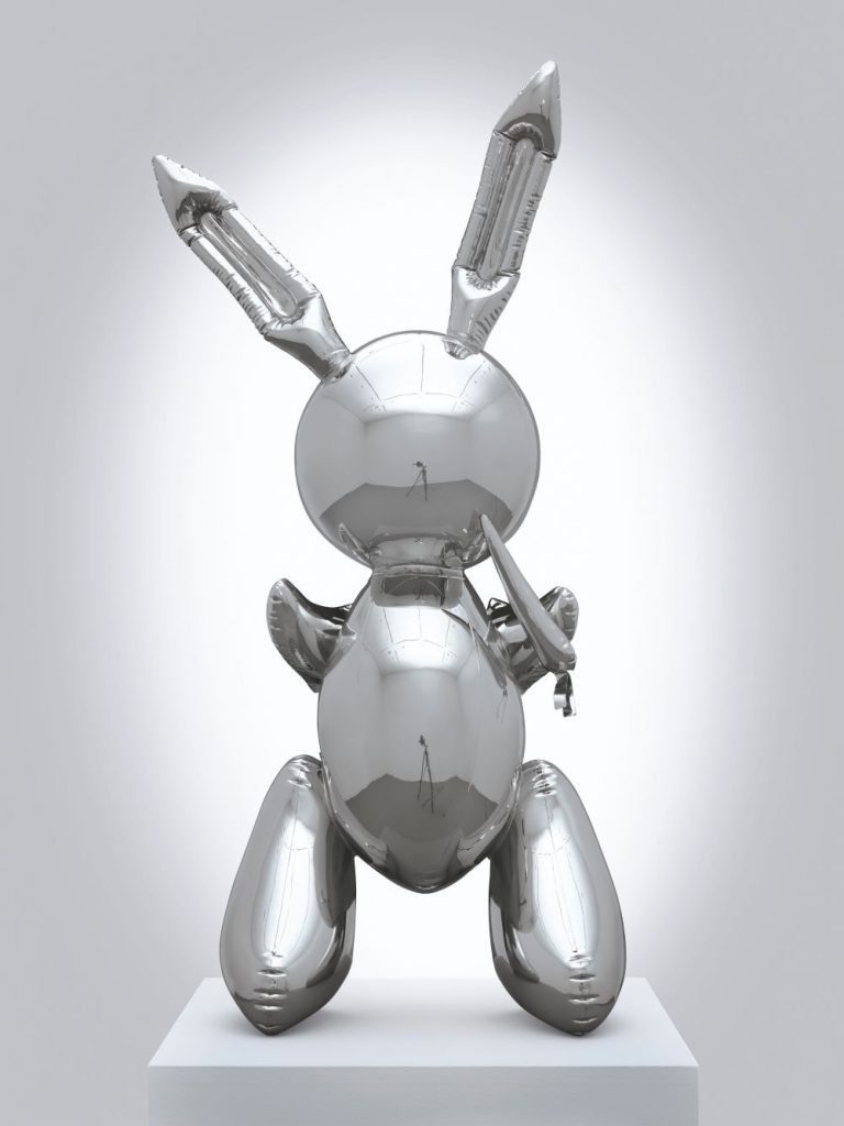 Jeff Koons silver rabbit