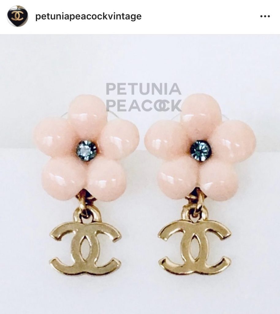Petunia Peacock earrings
